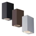 APPLIQUE LED QUBO INTEC MONO O BI EMISSIONE COLORE BIANCO NERO MARRONE