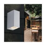APPLIQUE LED QUBO INTEC MONO O BI EMISSIONE COLORE BIANCO NERO MARRONE