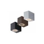 APPLIQUE LED QUBO INTEC MONO O BI EMISSIONE COLORE BIANCO NERO MARRONE