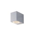 APPLIQUE LED QUBO INTEC MONO O BI EMISSIONE COLORE BIANCO NERO MARRONE