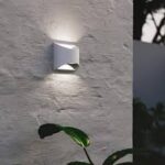 Applique LED VEYRON da esterno in alluminio bianco o nero 2 X 3,5W IP54 3000/4000K 1100lm LED COB - Intec - immagine 3