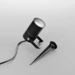 FARETTO LED AKRON DA GIARDINO CON PICCHETTO NERO