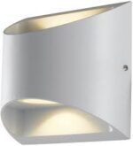 Applique LED VEYRON da esterno in alluminio bianco o nero 2 X 3,5W IP54 3000/4000K 1100lm LED COB - Intec - immagine 2