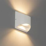 Applique LED VEYRON da esterno in alluminio bianco o nero 2 X 3,5W IP54 3000/4000K 1100lm LED COB - Intec - immagine 5