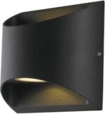 Applique LED VEYRON da esterno in alluminio bianco o nero 2 X 3,5W IP54 3000/4000K 1100lm LED COB - Intec - immagine 4