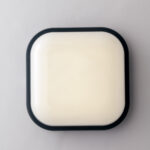plafoniera led EVER quadrato antracite grande