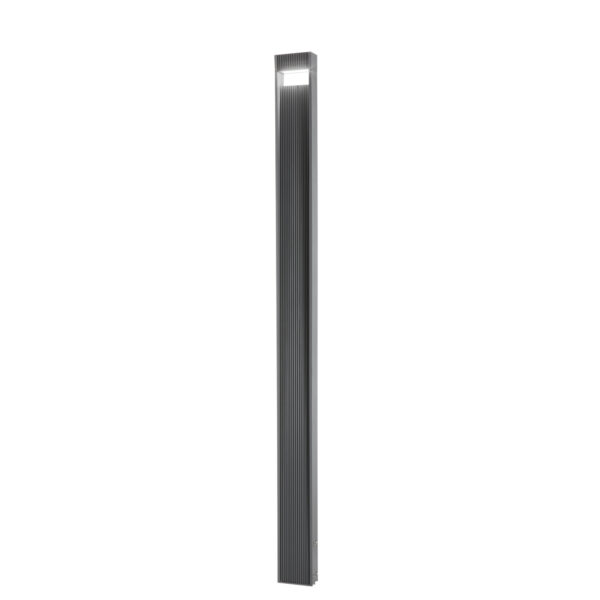 Lampioncino LED da giardino LUMINA in metallo 30W 3690lm 3000/4000KK IP65 antracite mm170 x 2300h