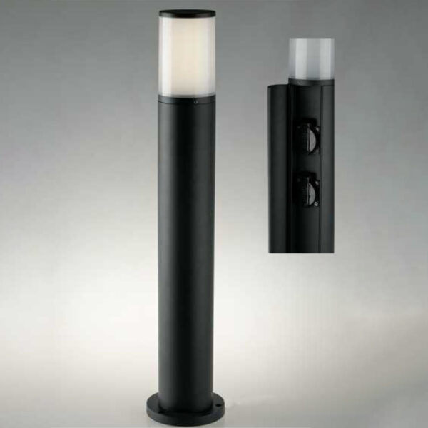 led discovery con 2 prese paletto da giardino intec