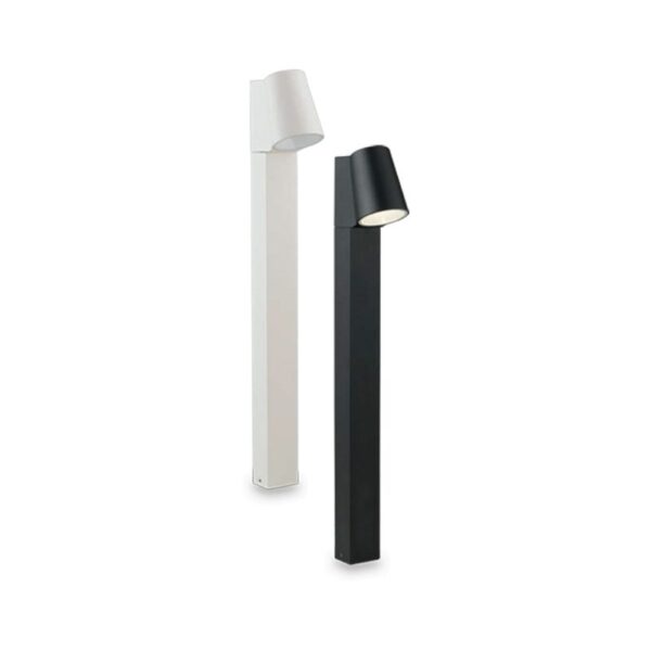 Paletto da giardino LED SINTESI in alluminio 6W 400lm IP44 Intec mm 120 x 625 h