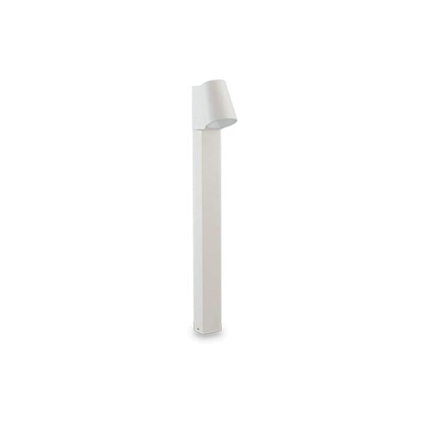 Paletto da giardino LED SINTESI in alluminio 6W 400lm IP44 Intec mm 120 x 625 h bianco