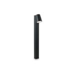 Paletto da giardino LED SINTESI in alluminio 6W 400lm IP44 Intec mm 120 x 625 h nero