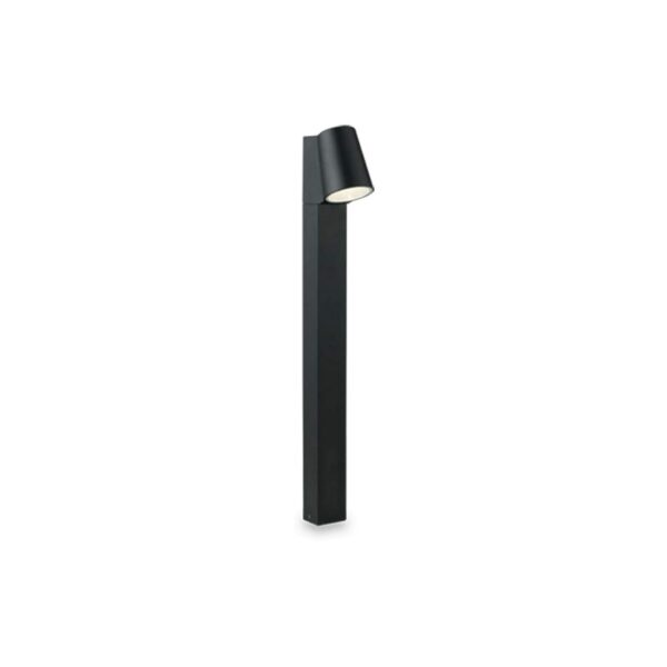 Paletto da giardino LED SINTESI in alluminio 6W 400lm IP44 Intec mm 120 x 625 h nero