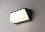 Applique LED Angolare LUXON da esterno in alluminio bianco o nero 12W IP54 3000/4000K 1550lm LED SMD UGR<16 - Intec - immagine 3