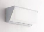 Applique LED Angolare LUXON da esterno in alluminio bianco o nero 12W IP54 3000/4000K 1550lm LED SMD UGR<16 - Intec - immagine 2