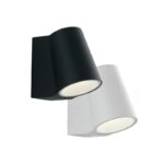 applique led da esterno sintesi intec bianco nero 6W 400lm