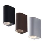 applique led one intec mono o bi emissione bianco, nero, marrone