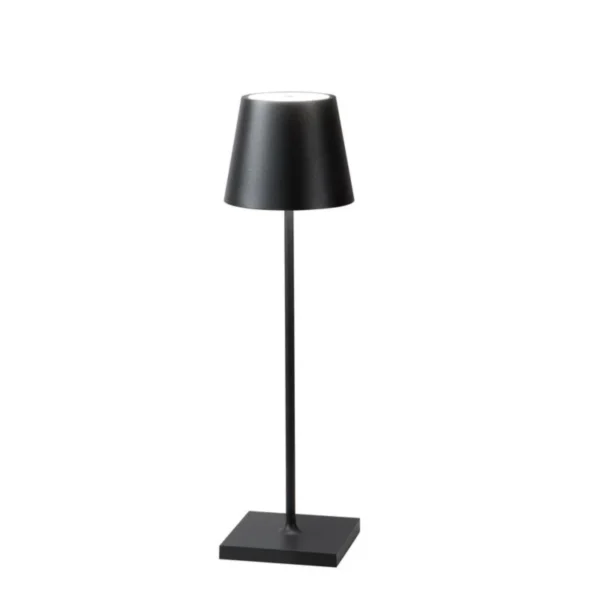 lampada led drink ricaricabile nero intec