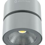 Faretto Proiettore LED Concord orientabile 15W 1255lm 3000K 40° IP20 da soffitto per interni grigio - Beneito Faure