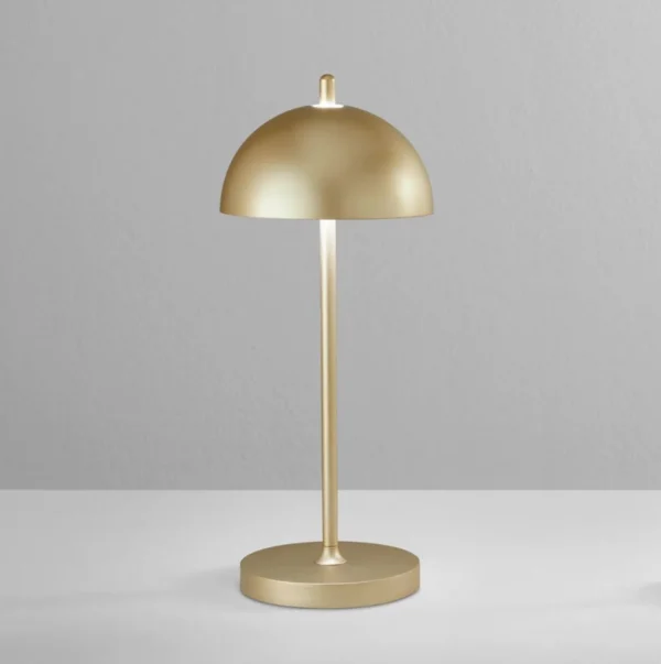 lampada da tavolo led party piccola lumetto intec oro