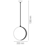 LAMPADARIO A SOSPENSIONE LED INTEC ORBIT DIMENSIONI