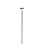 paletto da esterno led puck intec in alluminio colore corten