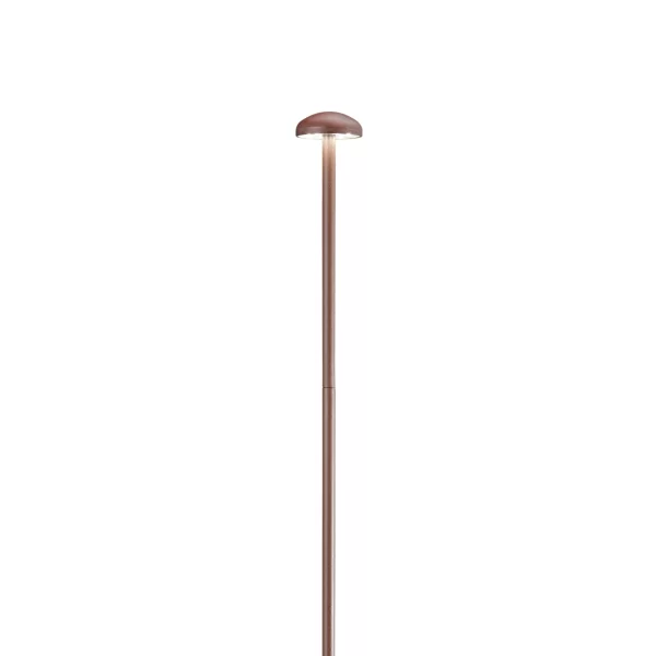 paletto da esterno led puck intec in alluminio colore corten
