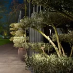 Paletto da esterno LED PUCK in alluminio colore corten LED 24V 3W IP65 360lm 3000K - Intec - immagine 2
