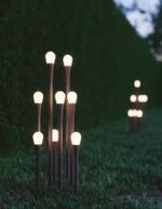 Intec Paletto da giardino I-Drop in alluminio colore antracite 1xG9 IP65-Intec - immagine 2
