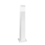 paletto led da giardino focus intec quadrato bianco