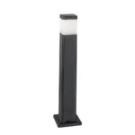 paletto led da giardino focus intec quadrato nero