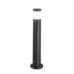 paletto led da giardino focus intec nero rotondo