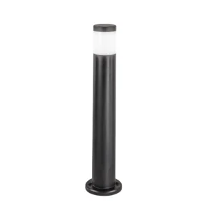 paletto led da giardino focus intec nero rotondo