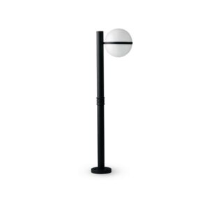Paletto LED da giardino ORBIT 1xE27 max 60W IP44 in alluminio nero e acrilico mm 260x1000h Intec
