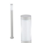 Paletto LED da giardino TOKYO in acciaio inox bianco