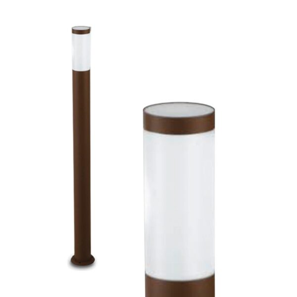 Paletto LED da giardino TOKYO in acciaio inox bronzo
