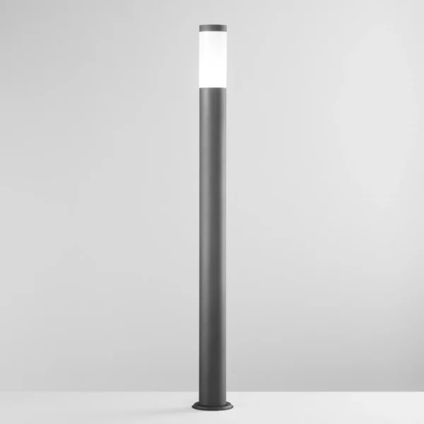Paletto LED da giardino TOKYO in acciaio inox nero