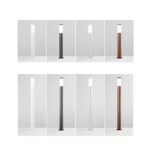 Paletto LED da giardino TOKYO in acciaio inox diffusore in policarbonato 1xE27 max 40W IP44 - Intec