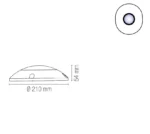 Faretto LED da incasso calpestabile GROUND UP da esterno 12W 3000/4000K 1480lm IP65 bi emissione in alluminio antracite rotondo - INTEC - immagine 2