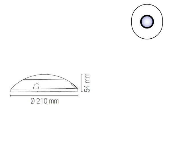 Faretto LED da incasso calpestabile GROUND UP da esterno 12W 3000/4000K 1480lm IP65 bi emissione in alluminio antracite rotondo - INTEC - immagine 2