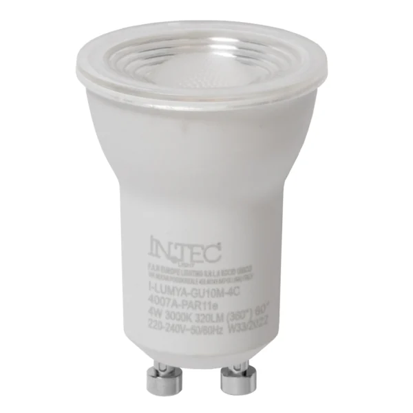 lampadina led lumya 4w mr11 intec punto led