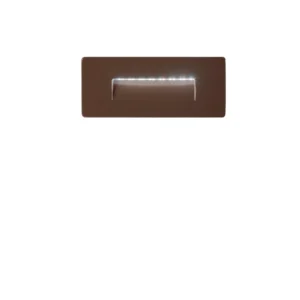 mascherina segnapassi incasso orizzontale stratos 506 corten intec punto led
