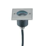 Faretto da incasso WALK a pavimento da esterno 3W 7X7cm versioni luce calda o naturale 30° IP67 in acciaio forma quadrata colore acciaio - Intec
