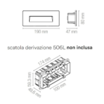 segnapassi incasso orizzontale stratos 506 intec punto led