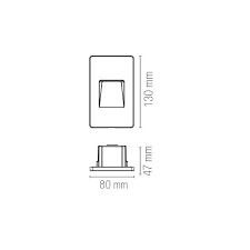 segnapassi incasso a parete stratos 504 intec punto led
