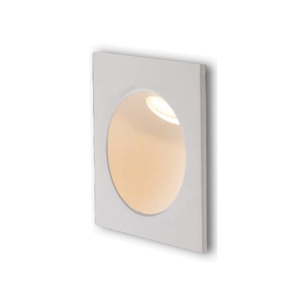 Segnapassi LED da incasso a parete ONYX da esterno 2W 4000K 420lm IP54 in alluminio bianco o nero forma quadrato - INTEC - immagine 4
