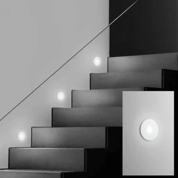 segnapasso led incasso slab 502 rotondo intec punto led