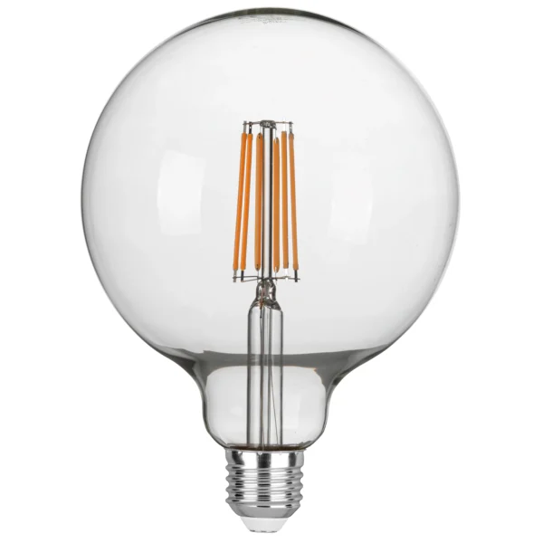 lampadina led filamento g125 e27 8w 1055lm intec fan europe punto led