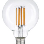 lampadina led e27 globo 8w 3000k 4000k 6500k 1521lm intec punto led