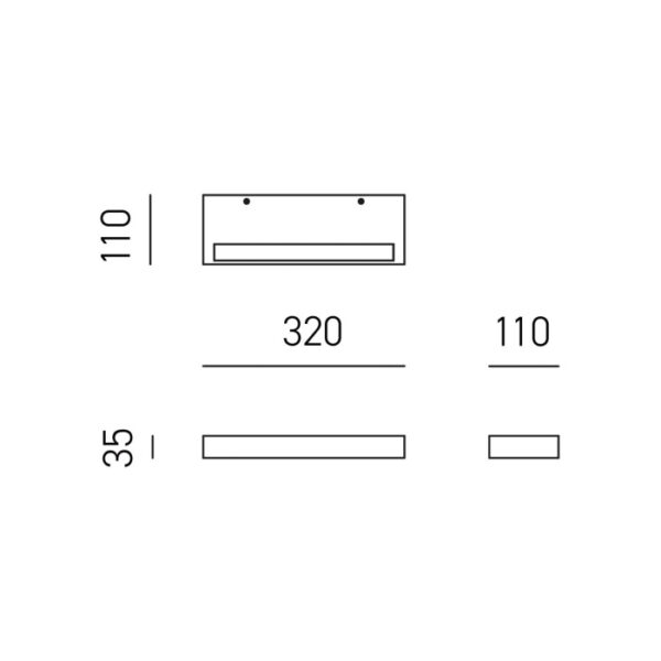 Applique LED Gap 523 - Gea Luce - immagine 2
