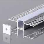 Profilo lineare da incasso cartongesso in alluminio 2mt V-TAC